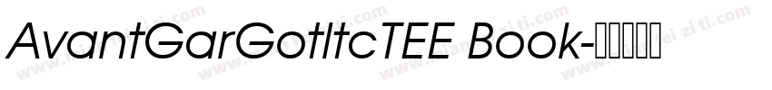 AvantGarGotltcTEE Book字体转换